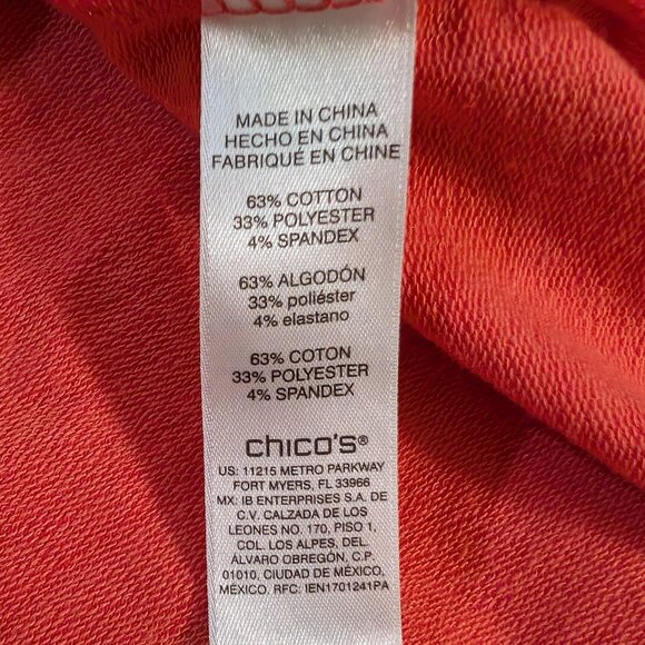 Weekends by Chico's Sweatshirt Hooded Size 2 Large - Picture 10 of 13